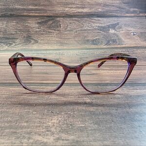 Scott Harris Europa SH-558 Purple Tortoise Cat Eye Eyeglasses Frames Italy 55-15